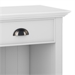 Acadian SOLID WOOD 24 inch Wide  Bedside Nightstand Table in White