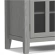 Artisan SOLID WOOD 53 inch Wide Contemporary TV Media Stand in Fog Gray