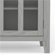 Artisan SOLID WOOD 53 inch Wide Contemporary TV Media Stand in Fog Gray