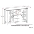 Artisan SOLID WOOD 53 inch Wide Contemporary TV Media Stand in Fog Gray