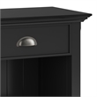 Acadian SOLID WOOD 24 inch Wide  Bedside Nightstand Table in Black