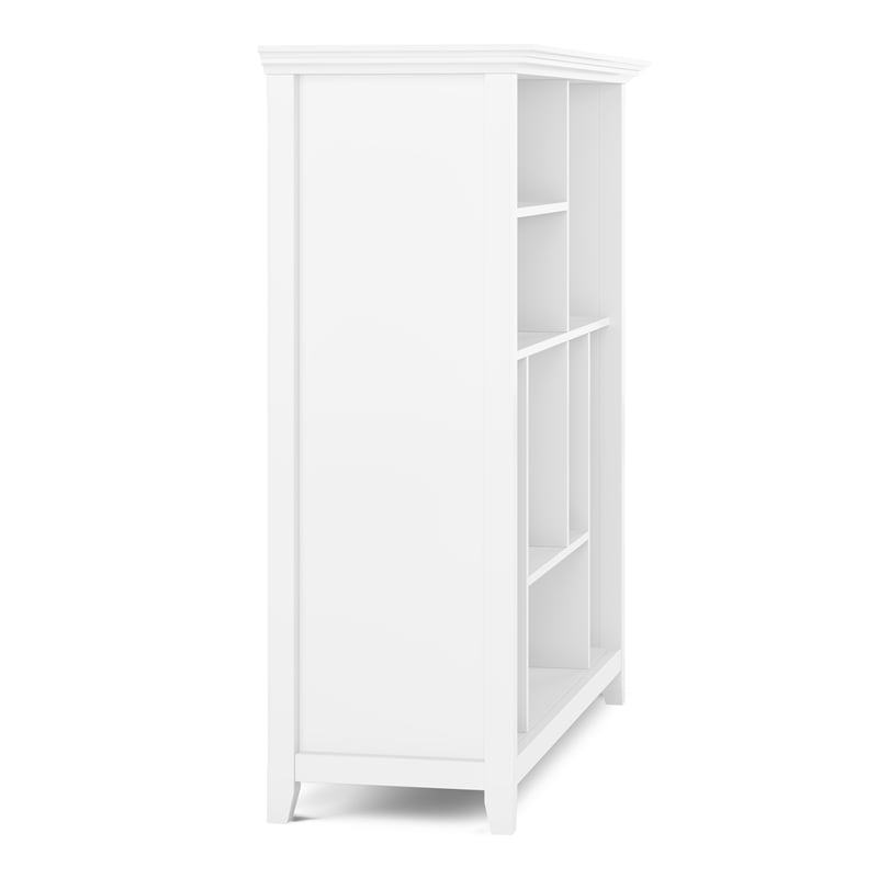 Amherst SOLID WOOD 44x44 inch Transitional Bookcase and Storage Unit in White