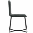 Wilcox Contemporary Dining Chair (Set of 2) in Charcoal Gray Woven Fabric