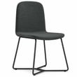 Wilcox Contemporary Dining Chair (Set of 2) in Charcoal Gray Woven Fabric