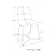 Wilcox Contemporary Dining Chair (Set of 2) in Charcoal Gray Woven Fabric