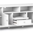 Amherst 72 inch Wide Solid Wood Transitional TV Stand in White