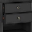 Amherst 24 inch Wide Solid Wood Transitional Bedside Table in Black