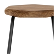 Orson Industrial Metal Saddle Counter Height Stool (Set of 2) in Natural