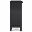 Artisan SOLID WOOD 30 inch Wide Contemporary Low Storage Cabinet in Black
