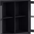 Artisan SOLID WOOD 30 inch Wide Contemporary Low Storage Cabinet in Black