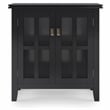 Artisan SOLID WOOD 30 inch Wide Contemporary Low Storage Cabinet in Black