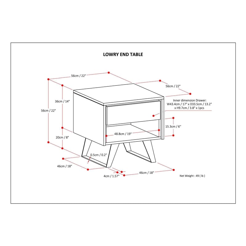 Lowry ACACIA WOOD and Metal 22