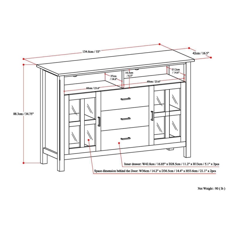 Kitchener SOLID WOOD 53