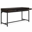 Banting SOLID HARDWOOD Modern Industrial 60 inch Wide Desk in Hickory Brown