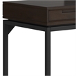 Banting SOLID HARDWOOD Modern Industrial 60 inch Wide Desk in Hickory Brown