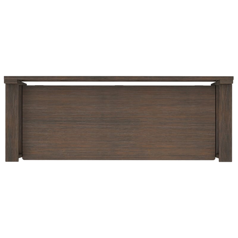 Amherst 48 inch Wide Solid Wood Transitional Entryway Bench in Farmhouse Brown