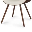 Malden  Bentwood Dining Chair in Cream Faux Leather
