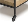 Simons Modern Industrial Solid Mango Wood and Metal Bar Cart in Natural