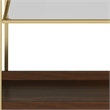 Jace Modern Industrial Wood and Metal Bar Cart in Cognac
