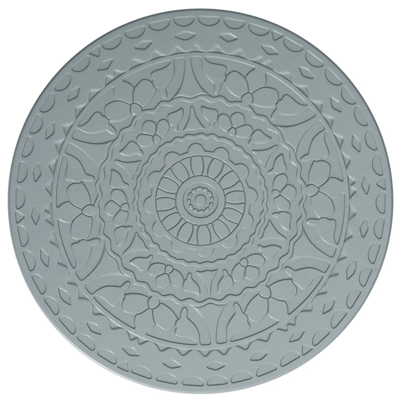Sherbourne  17 inch Wide Metal Side Table in Gray