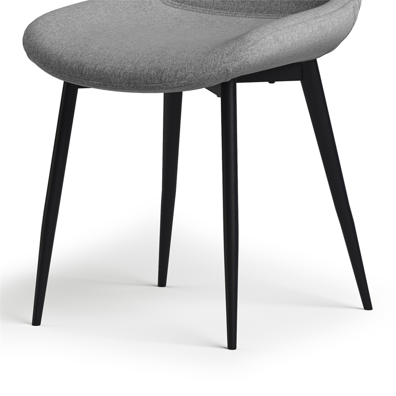 Rosemead/Draper7Pc DiningSet with 6Upholstered Dining Chairs in Gray&66