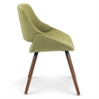 Malden/Draper7Pc DiningSet with 6Bentwood Dining Chairs in Acid Green &66