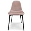 Alpine / Draper 7 Piece Dining Set in Rose  and 66 inch Wide Table