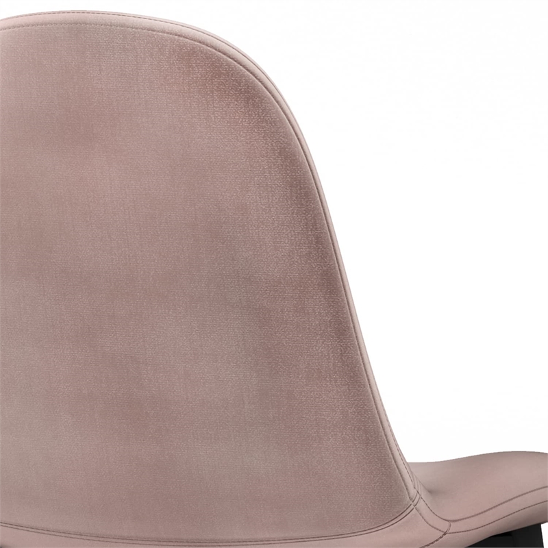 Alpine / Draper 5 Piece Dining Set in Rose  and 66 inch Wide Table