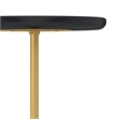 Turner 12 inch Wide Solid Mango/Genuine Marble/Iron Modern End Table
