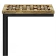 Davisville 11 inch Wide Metal C Side Table in Natural