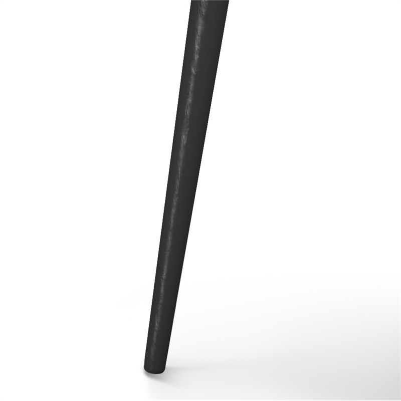 Clairmont Modern Industrial 18 inch Wide Metal Round Side Table in Cognac