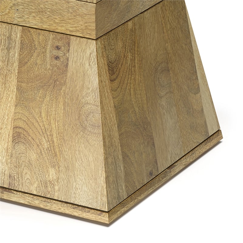 Westfield 14 inch Wide Mango Wood Side Table in Natural