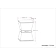 Westfield 14 inch Wide Mango Wood Side Table in Natural