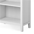 Artisan SOLID WOOD 72 inch x 26 inch Contemporary 5 Shelf Bookcase in White