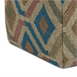 Johanna Boho Round Pouf in Multi-Color Jute