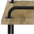 Berkeley SOLID MANGO WOOD 42 inch Wide Industrial Entryway Bench in Natural