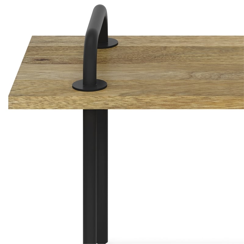 Berkeley SOLID MANGO WOOD 42 inch Wide Industrial Entryway Bench in Natural