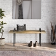 Berkeley SOLID MANGO WOOD 42 inch Wide Industrial Entryway Bench in Natural
