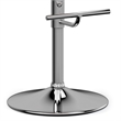 Amery  Adjustable Swivel Bar Stool in Denim Blue Linen Look Fabric