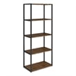 Ralston SOLID ACACIA WOOD  30 inch Wide Bookcase in Rustic Natural Aged Brown