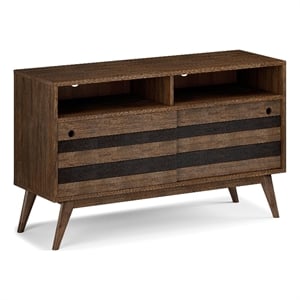Clarkson SOLID WOOD 54&quot Wide TV Media Stand in Rustic Natural Aged Brown