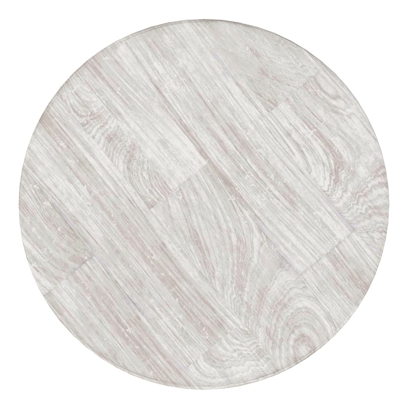 Boyd 13 inch Wide Solid Wood Contemporary Accent Table in White Wash & Assembled