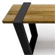 Nessa SOLID MANGO WOOD 42 inch Wide Industrial Contemporary Bench in Natural
