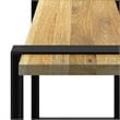 Nessa SOLID MANGO WOOD 42 inch Wide Industrial Contemporary Bench in Natural