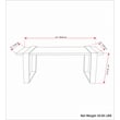 Nessa SOLID MANGO WOOD 42 inch Wide Industrial Contemporary Bench in Natural