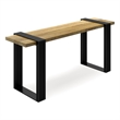 Nessa SOLID MANGO WOOD 42 inch Wide Industrial Contemporary Bench in Natural
