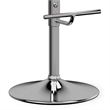 Simpli Home Amery Faux Leather Adjustable Swivel Bar Stool in Charcoal Gray
