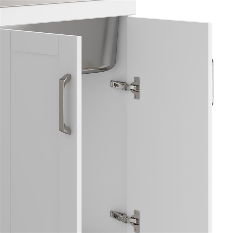Kyle Transitional 24 inch Laundry Cabinet with Faucet and Stainless Steel Sink