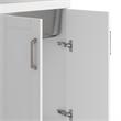 Kyle Transitional 24 inch Laundry Cabinet with Faucet and Stainless Steel Sink