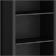 Artisan SOLID WOOD 72 inch x 26 inch Contemporary 5 Shelf Bookcase in Black